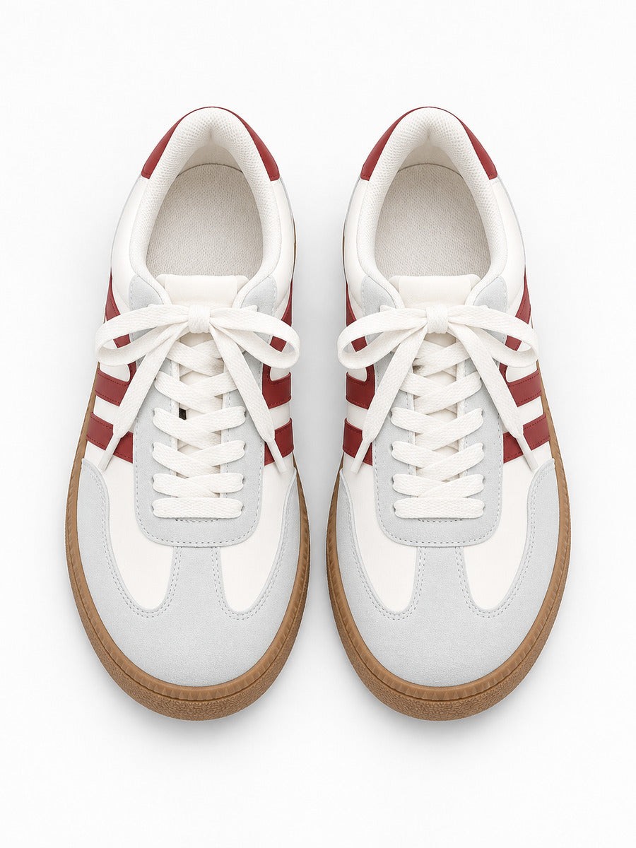 Diane – Baskets femme – Rouge — dessus