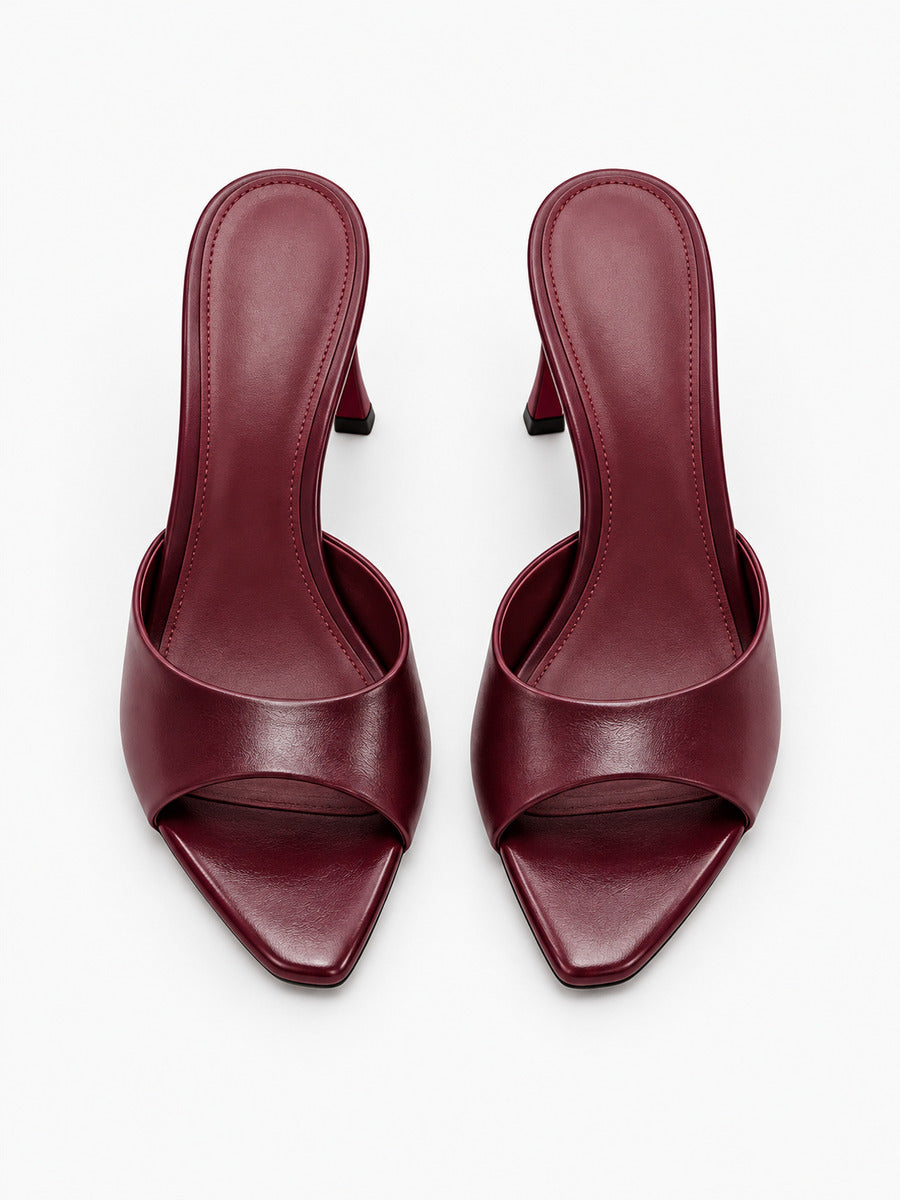 Eliane – Mule gladiateur femme – Marron — dessus