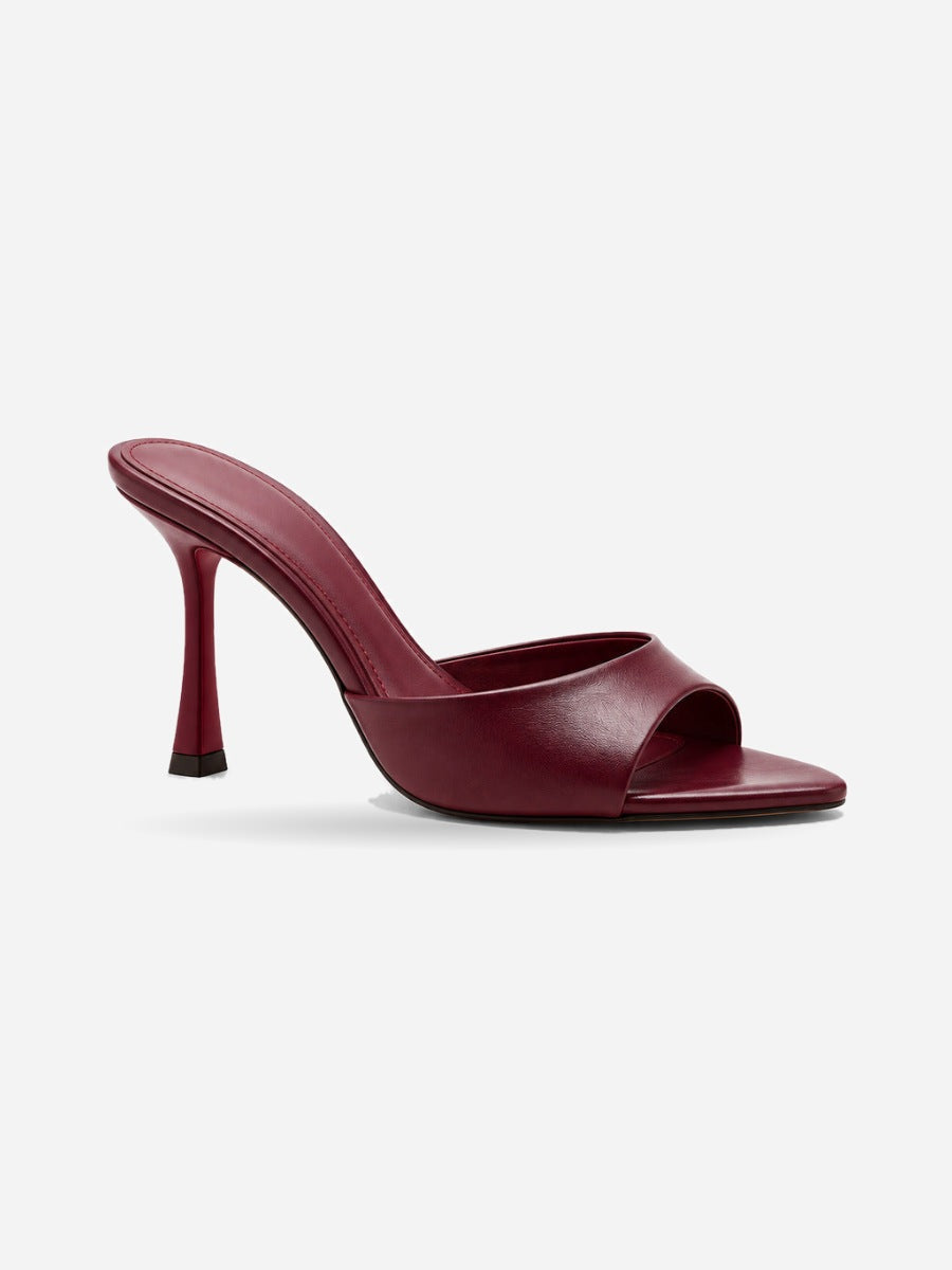 Eliane – Mule gladiateur femme – Bordeaux — profil droit