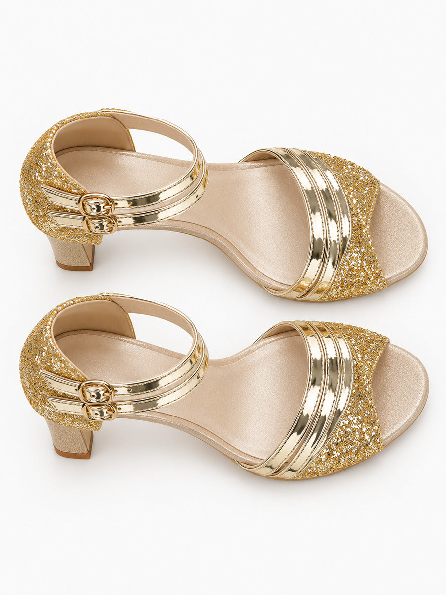 Esmée – Sandale de mariage femme – Doré — dessus