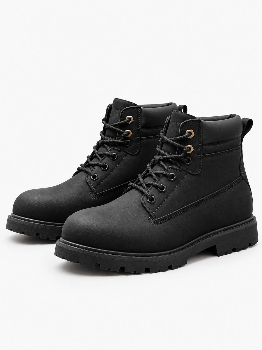 Étienne – Bottine fourrée noire homme — paire 3/4