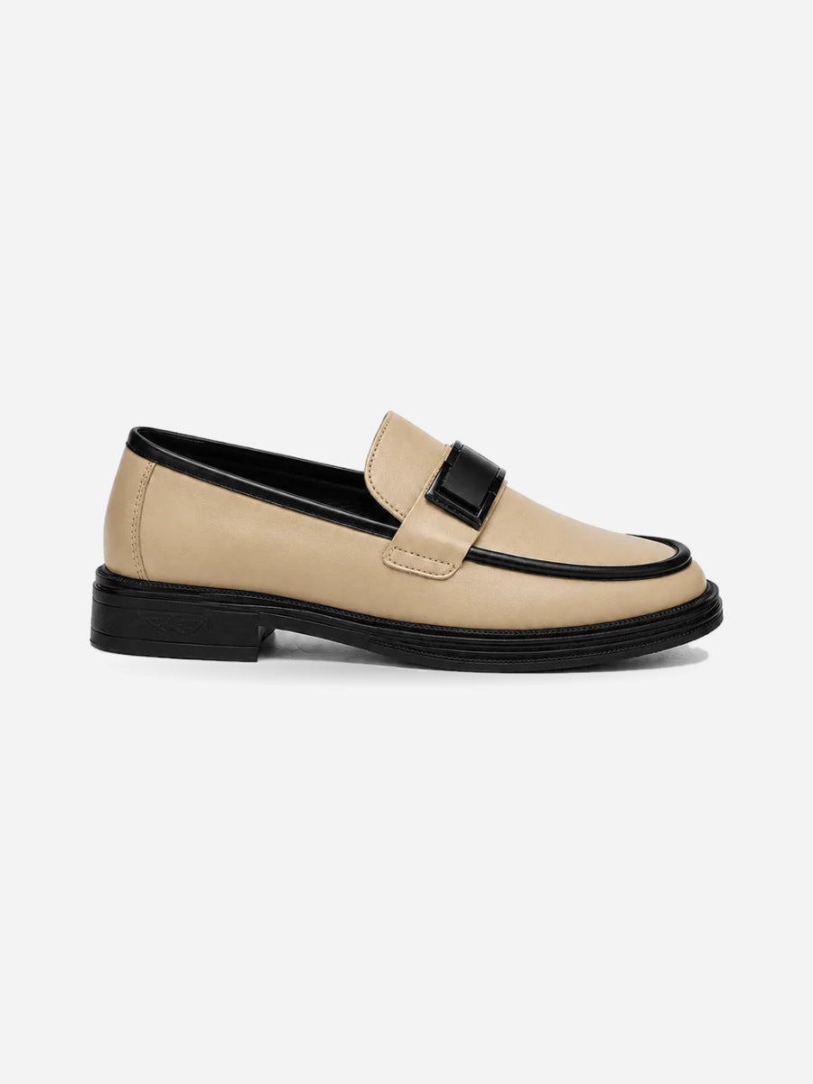 Fabien – Chaussure business homme – Kaki — profil droit