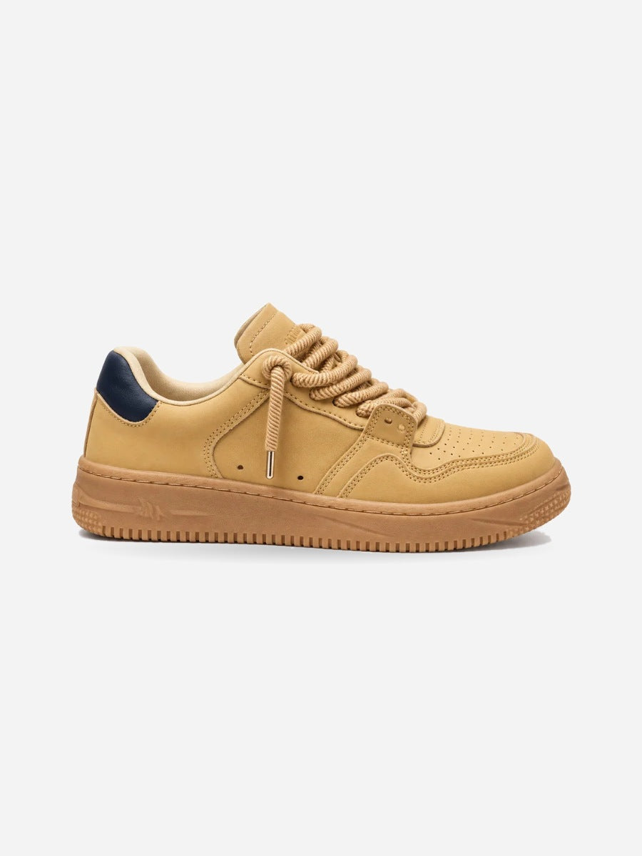Fabrice – Basket skate jaune homme — profil droit