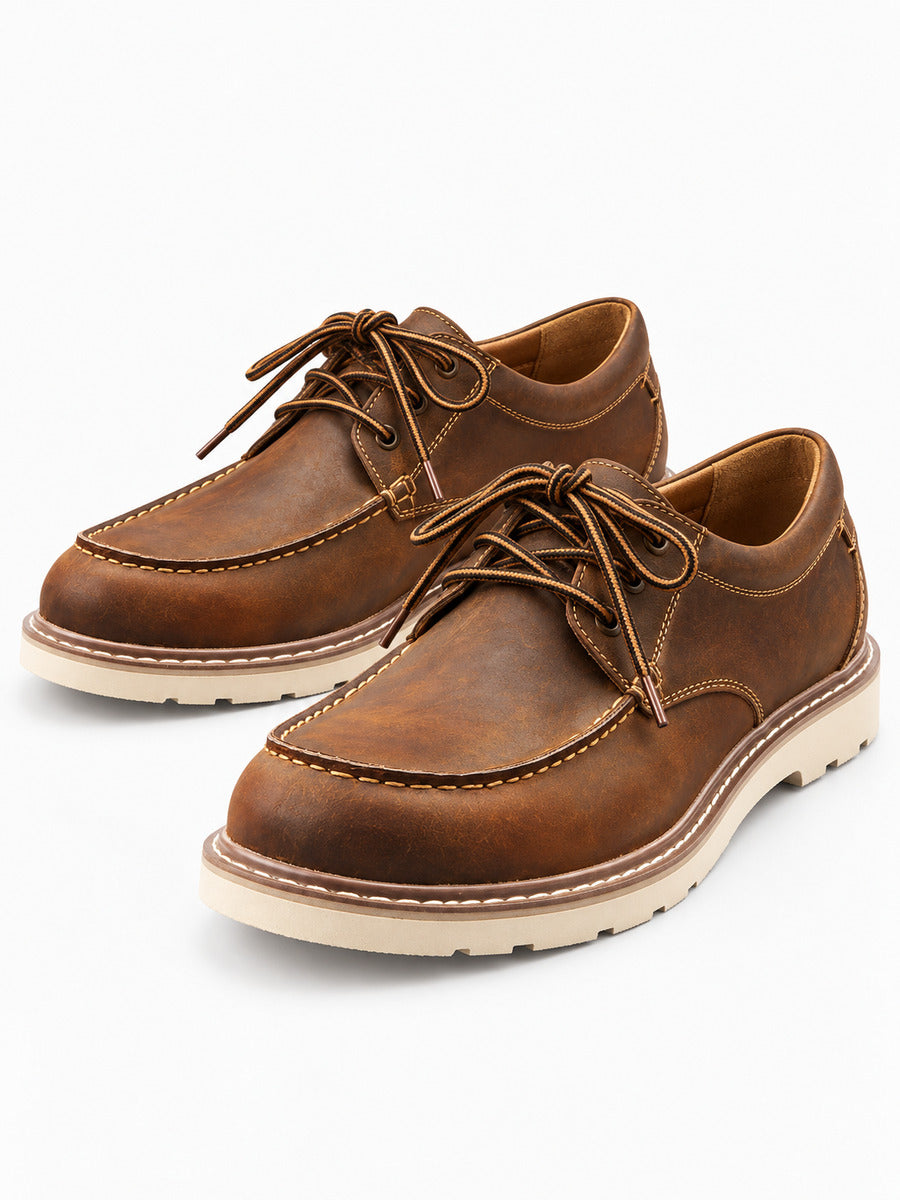 Félix – Chaussure derby marron homme — paire 3/4