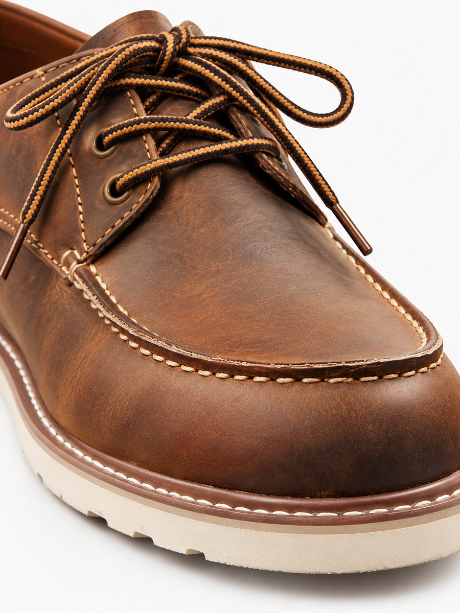 Félix – Chaussure derby marron homme — détail