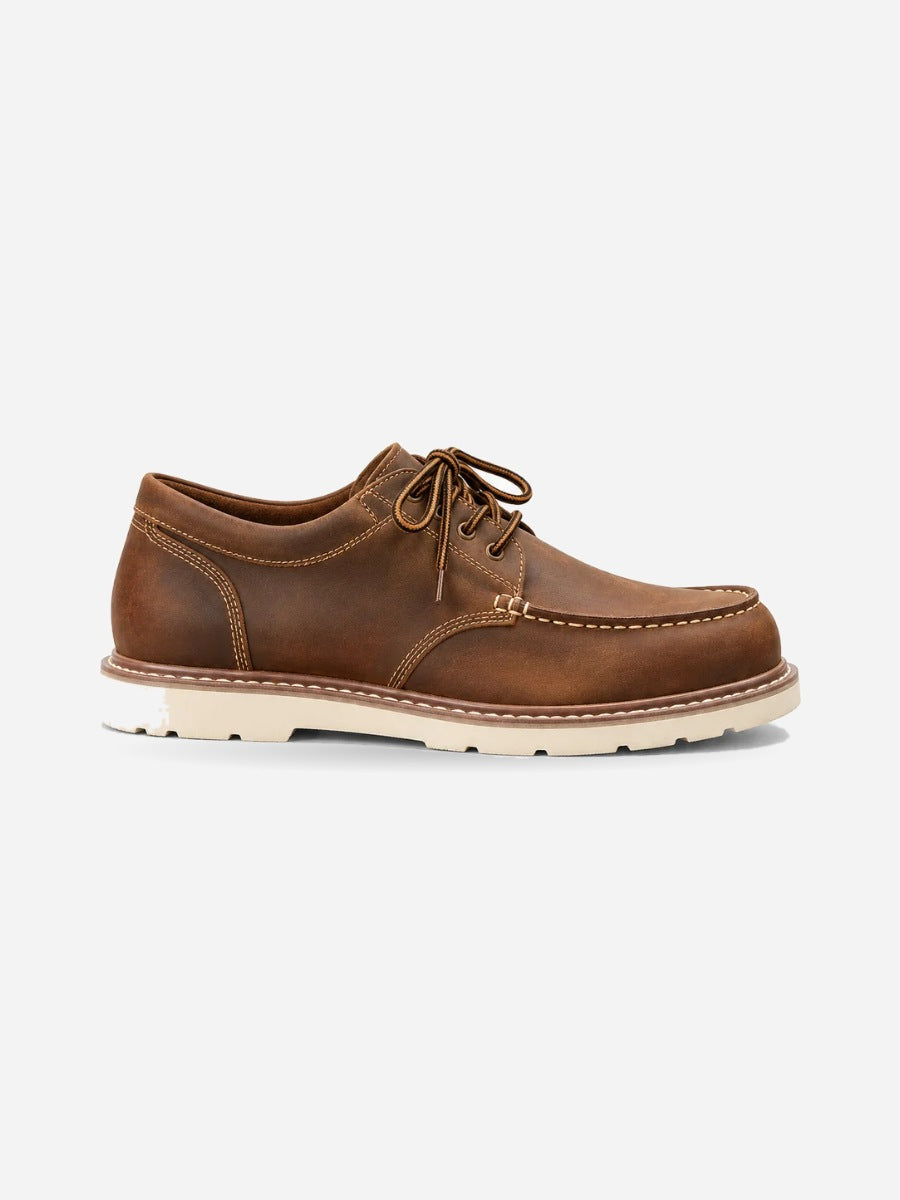 Félix – Chaussure derby marron homme — profil droit