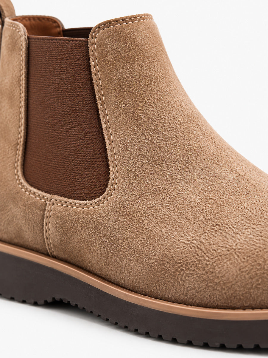 Francis – Bottine Chelsea marron homme — détail