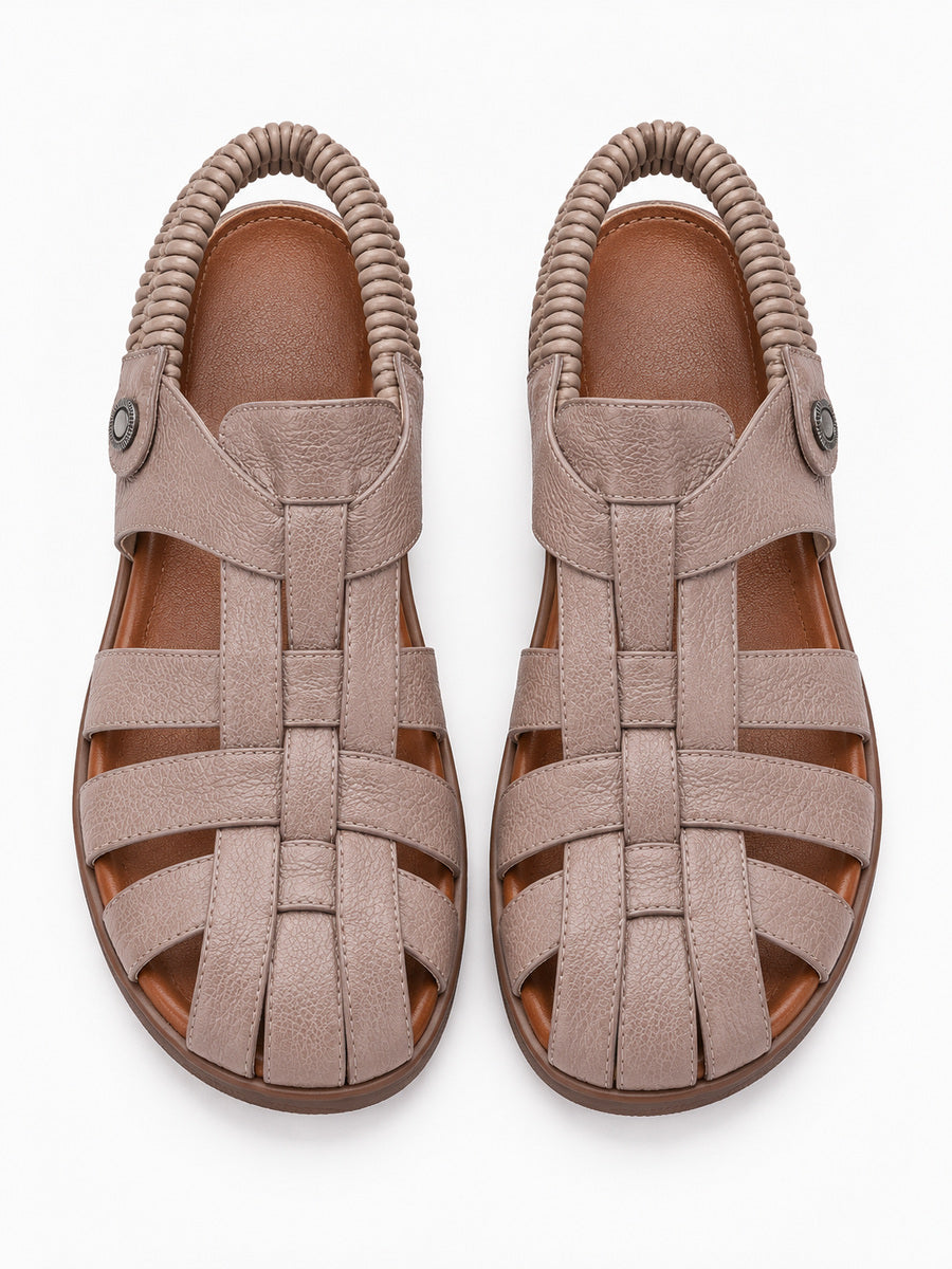Gabriela – Sandale romaine femme – Rose — dessus