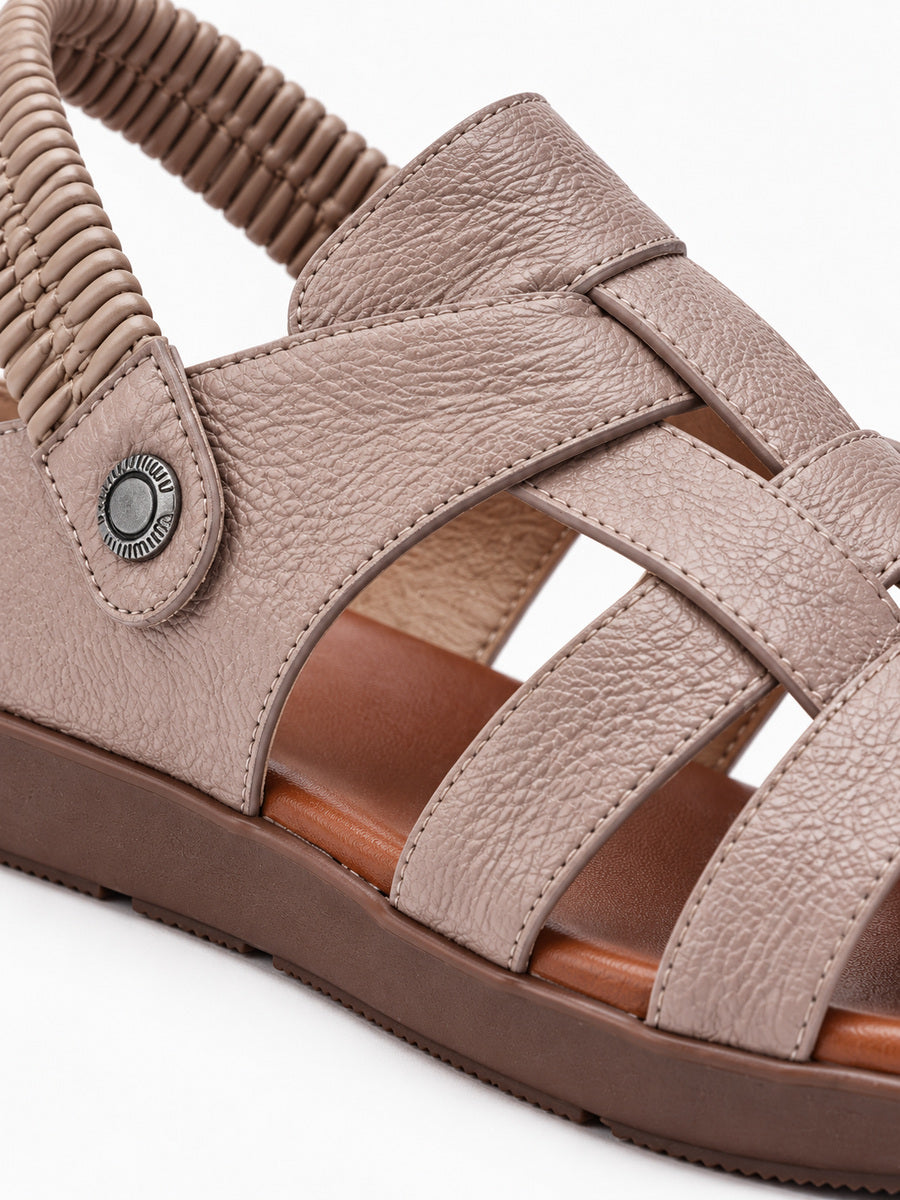 Gabriela – Sandale romaine femme – Rose — détail