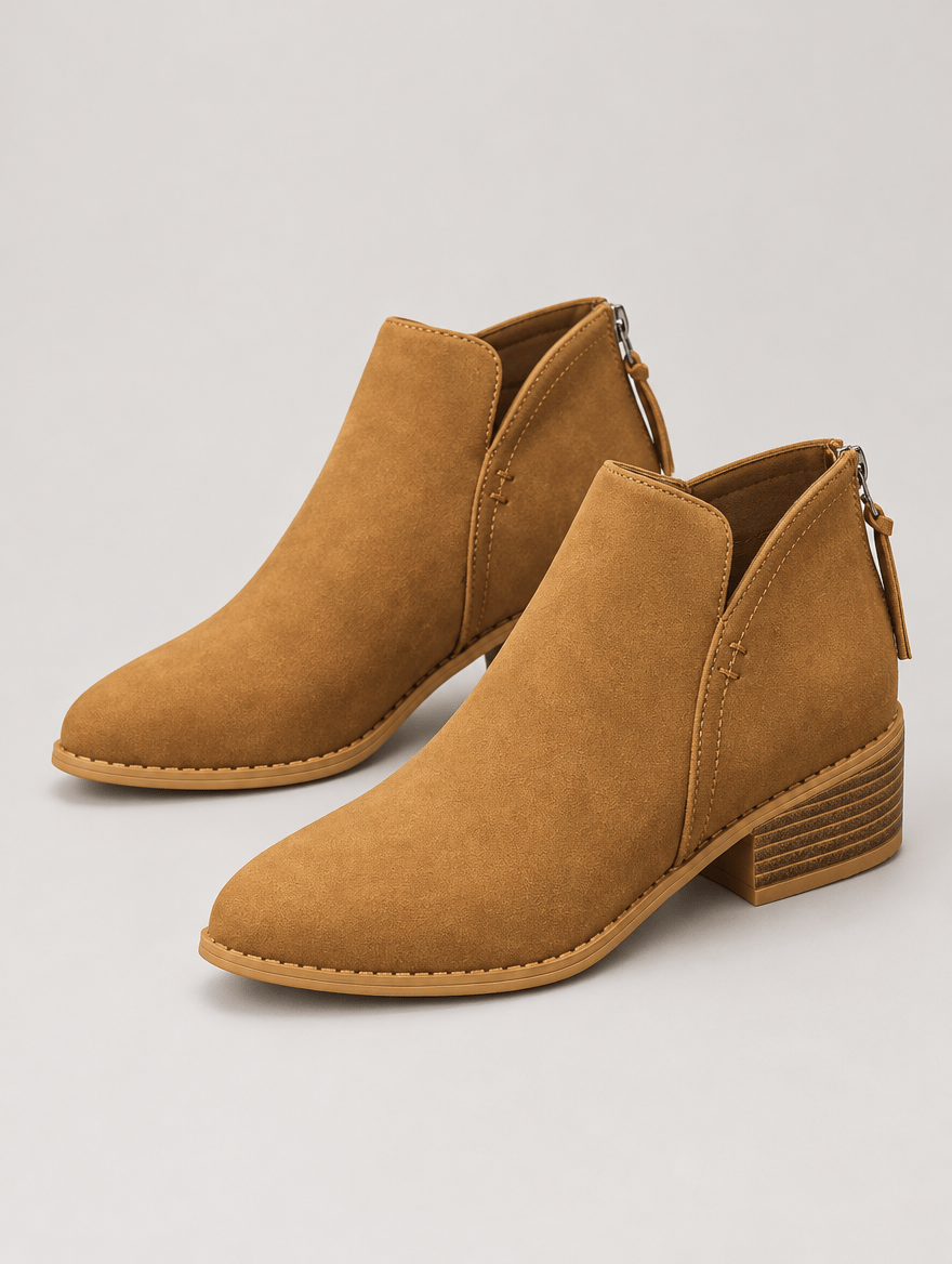 Orlane – Bottine à talon moyen femme – Marron — vue trois quarts