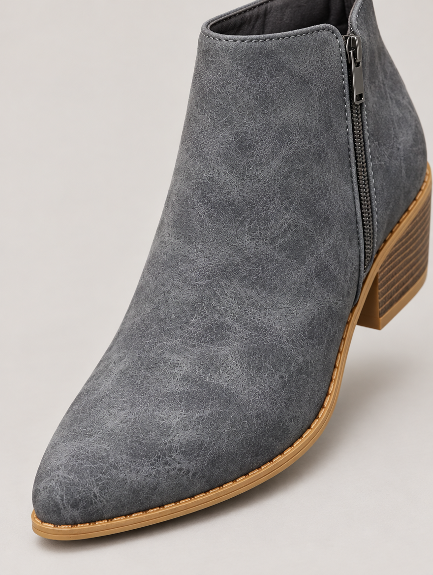 Orlane – Bottine à talon moyen femme – Gris — détail