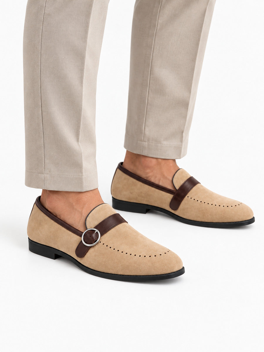 Hugo – mocassin homme cuir à boucle porté