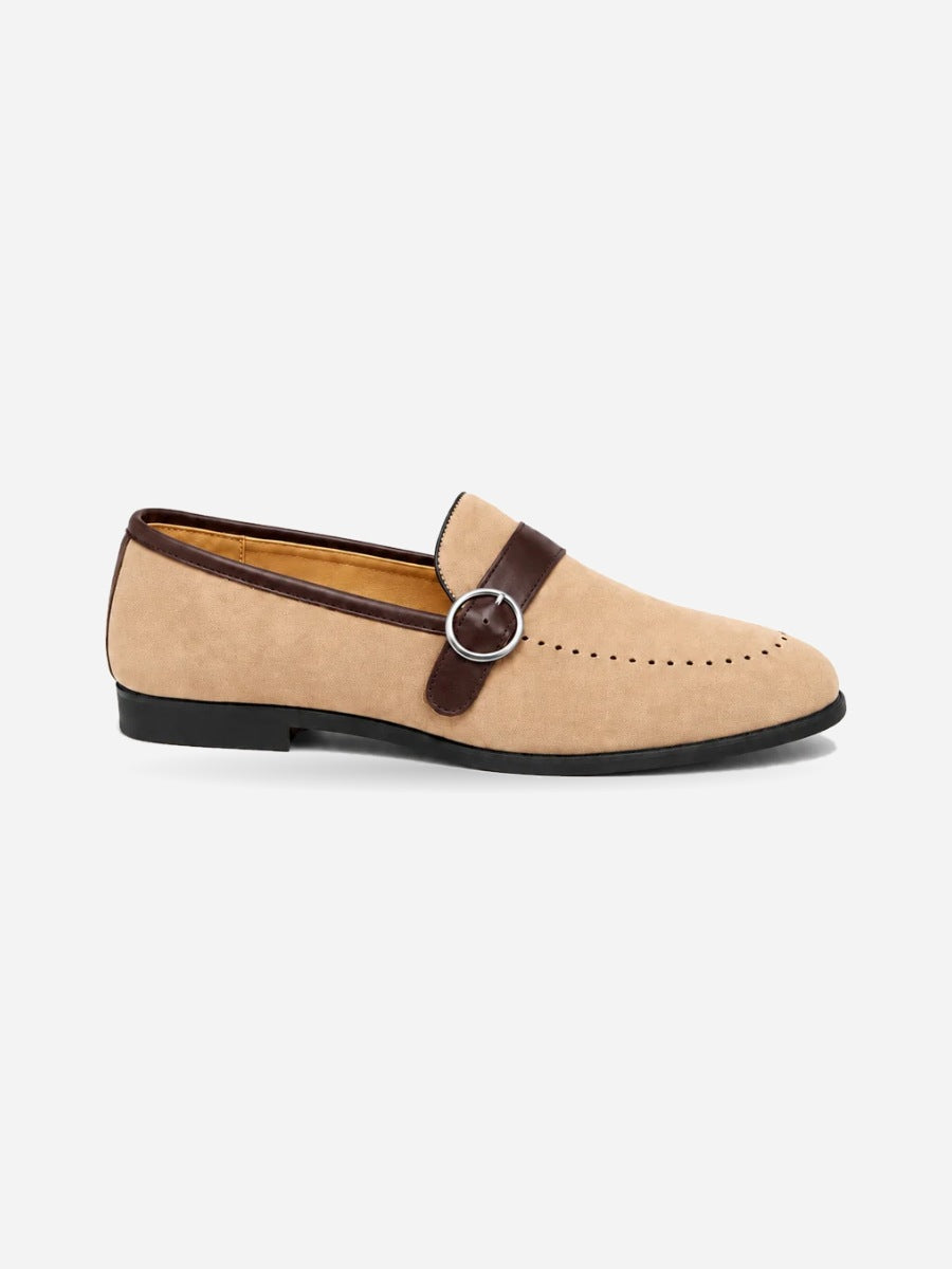 Hugo – mocassin homme cuir à boucle, profil droit