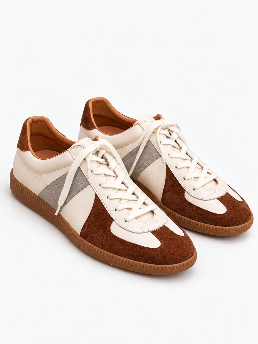 Ignace – Basket German Trainer en cuir homme — paire 3/4