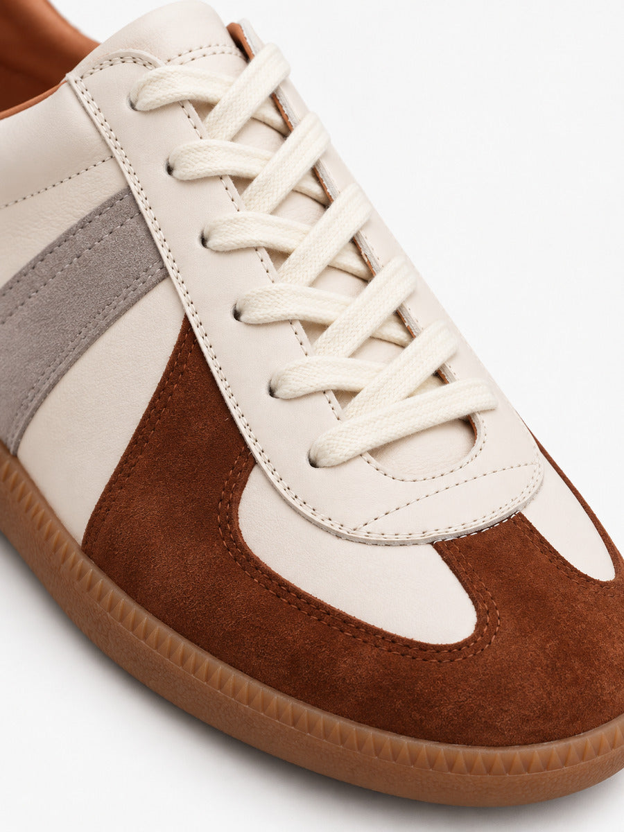 Ignace – Basket German Trainer en cuir homme — détail