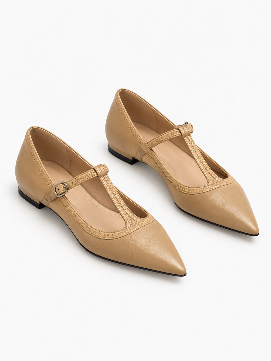 Ingrid – Sandale à bride en T femme – Kaki — trois quarts