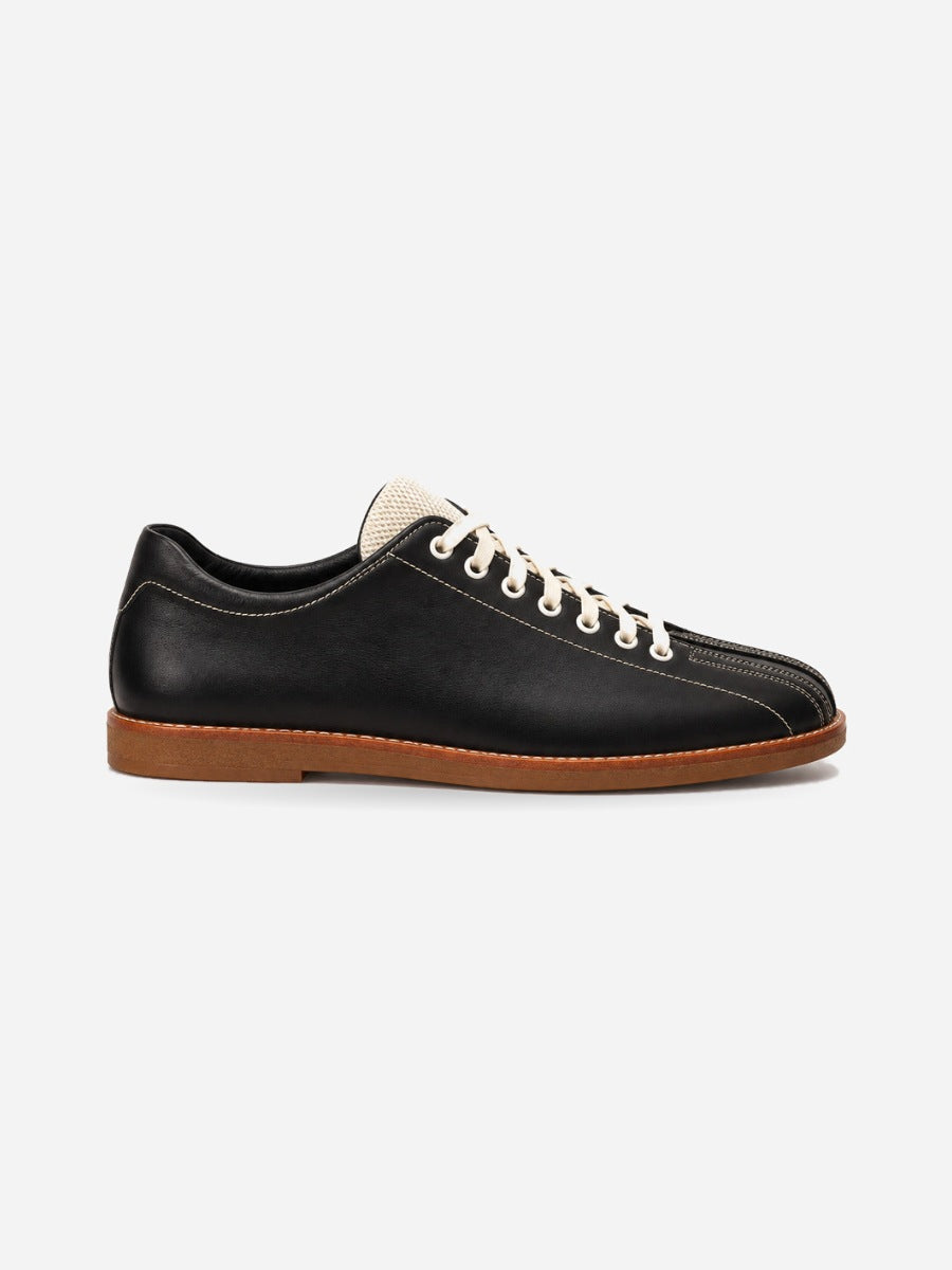 Irénée – Basket skate blanche en cuir homme — profil droit