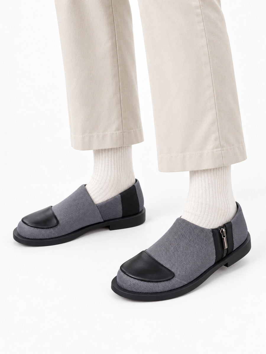 Isaure – Mocassin bas femme – Gris