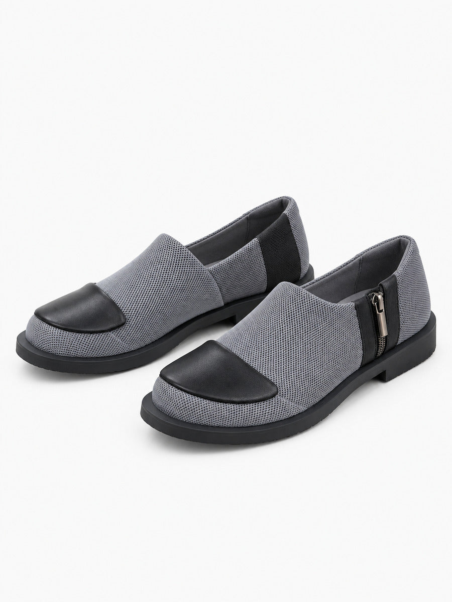 Isaure – Mocassin bas femme – Gris