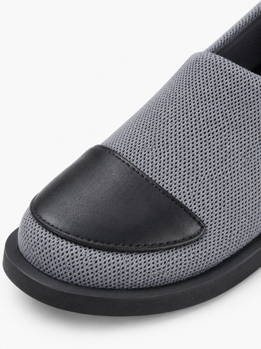 Isaure – Mocassin bas femme – Gris