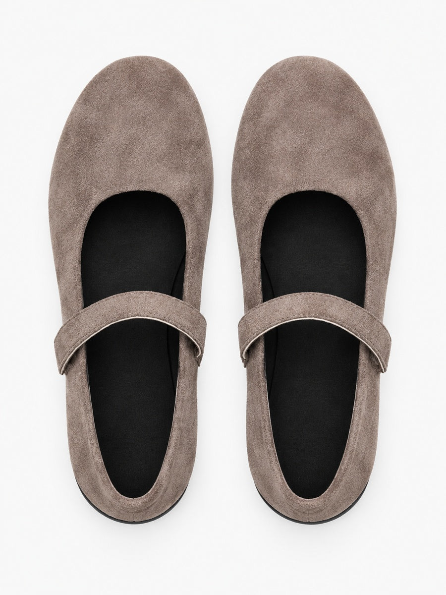 Ivana – Babies Mary Jane plate femme – Marron — dessus