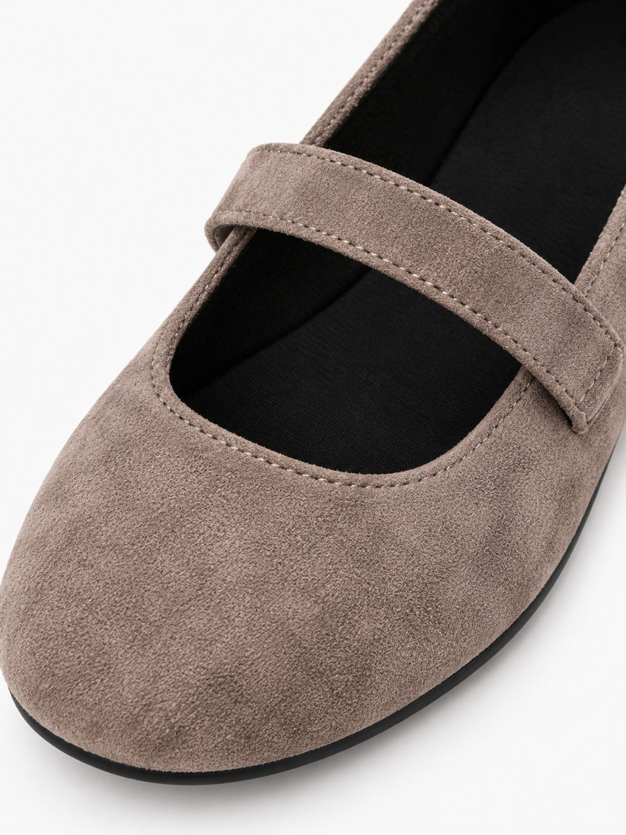 Ivana – Babies Mary Jane plate femme – Marron — détail