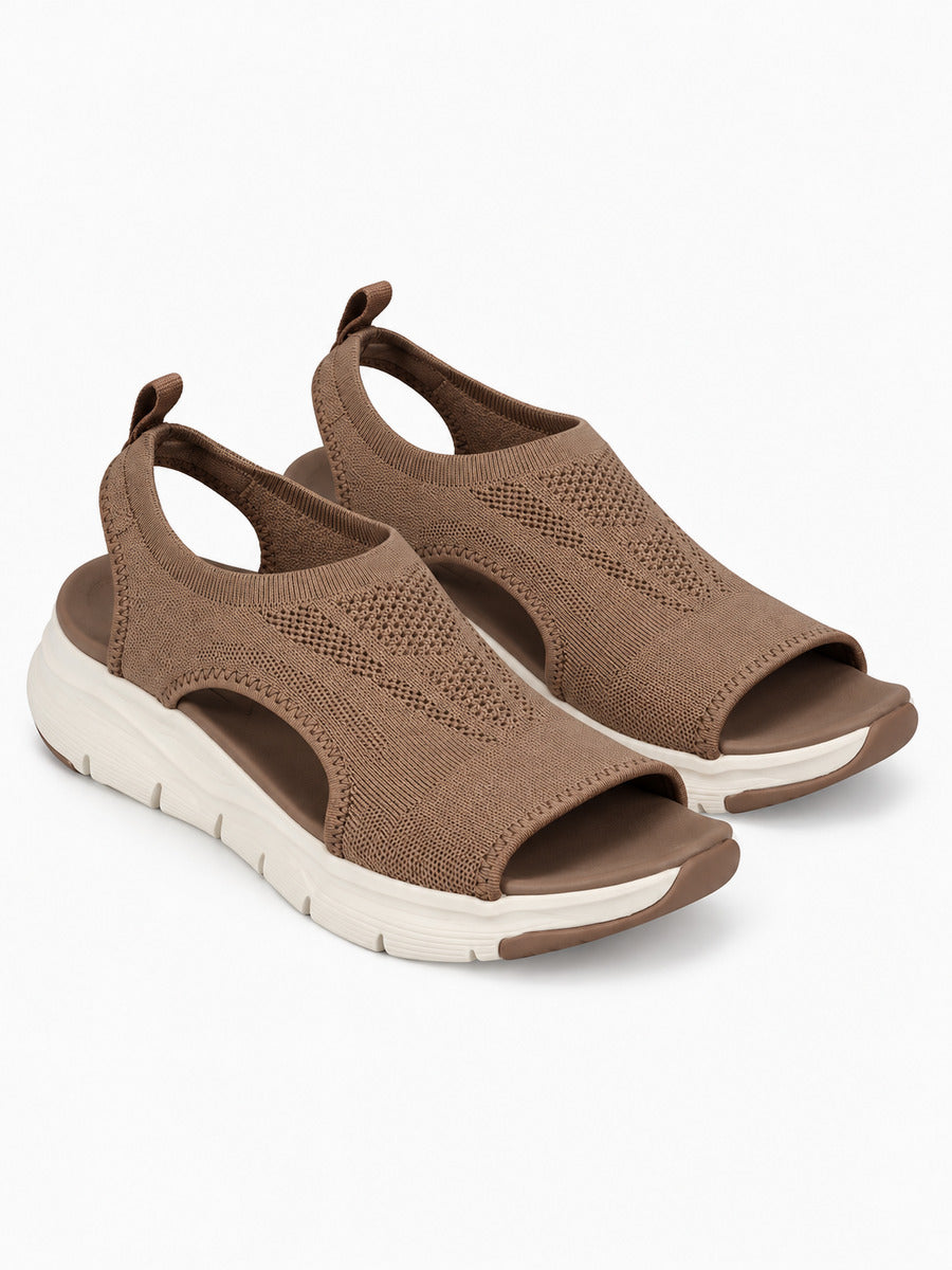 Joëlle – Sandale sport femme – Marron — trois quarts