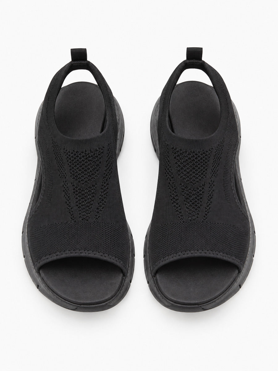 Joëlle – Sandale sport femme – Noir — dessus