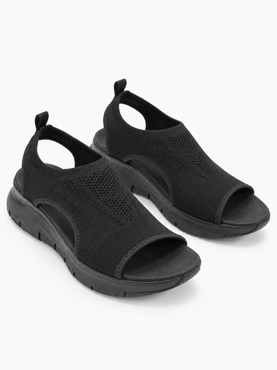 Joëlle – Sandale sport femme – Noir — trois quarts