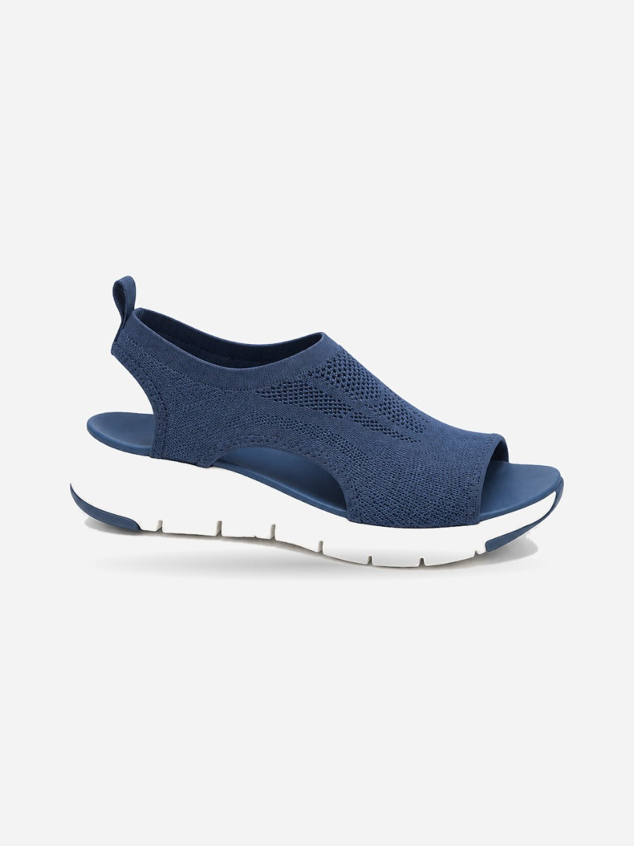 Joëlle – Sandale sport femme – Bleu — profil droit
