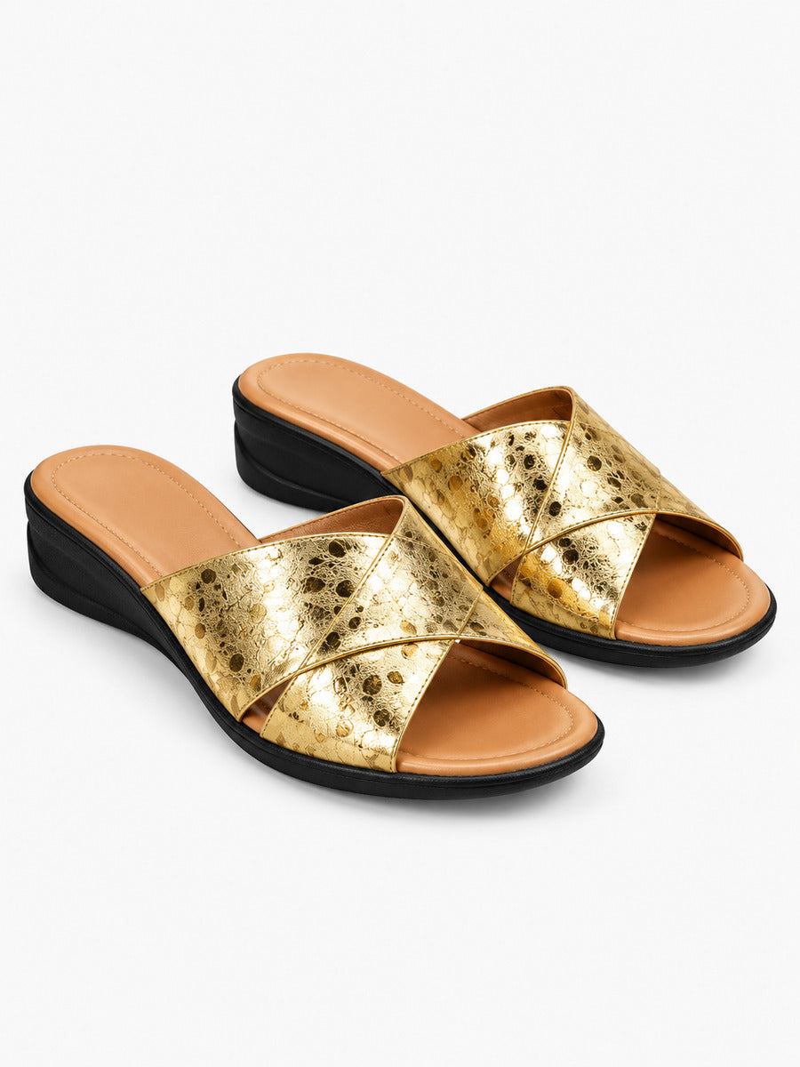 Juliette – Mule à bout rond femme — paire 3/4