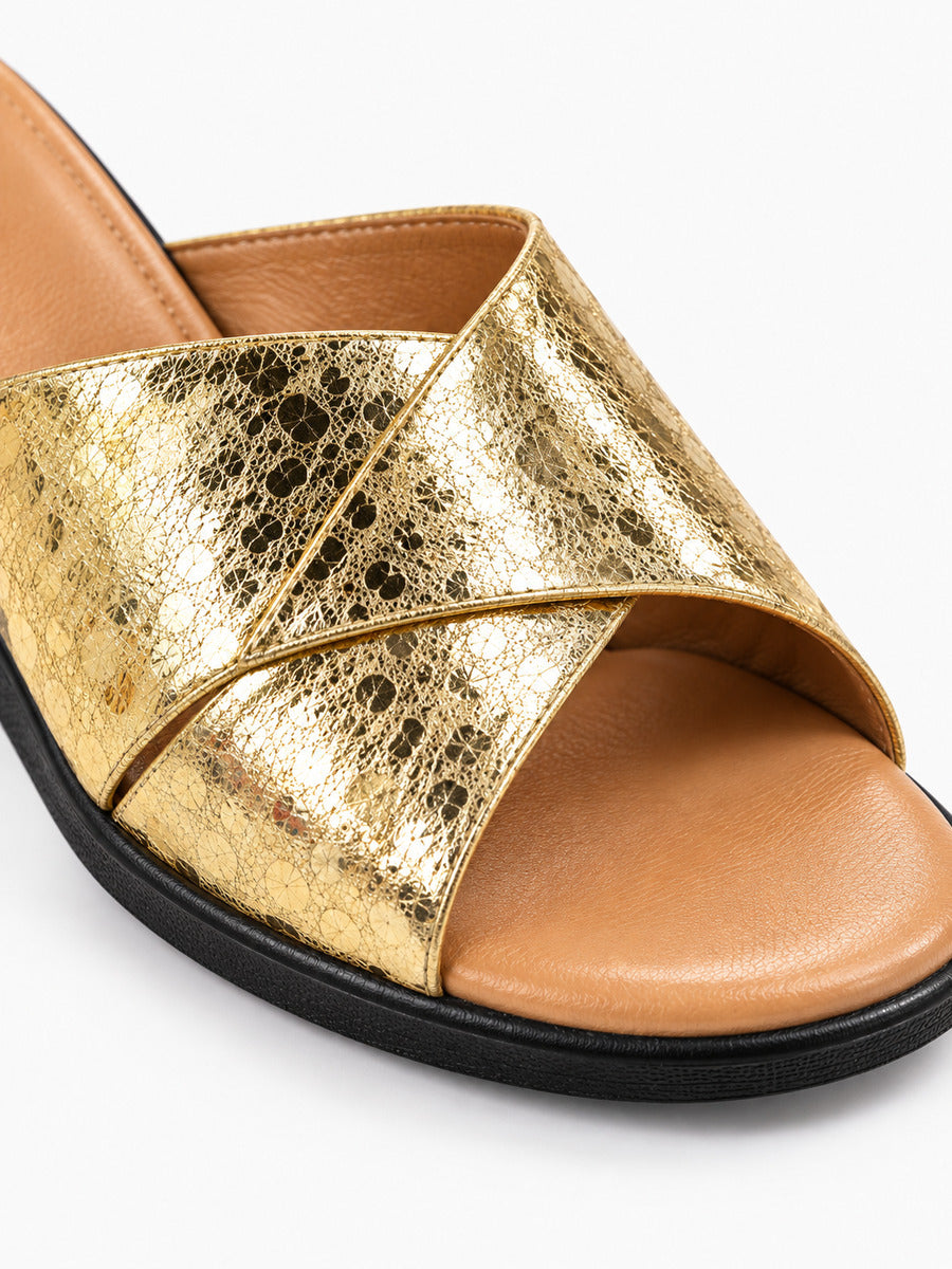 Juliette – Mule à bout rond femme — détail