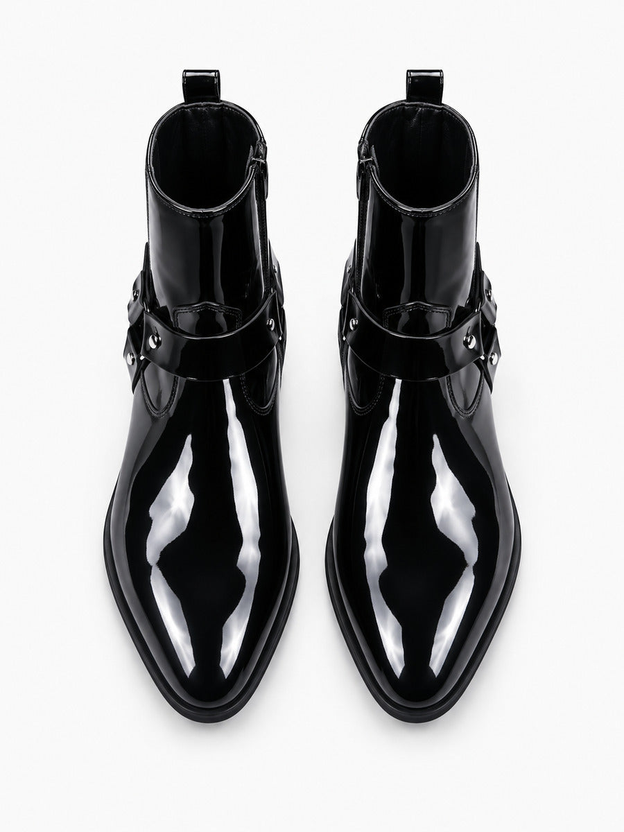 Lambert – Bottine montante homme – Noir — dessus