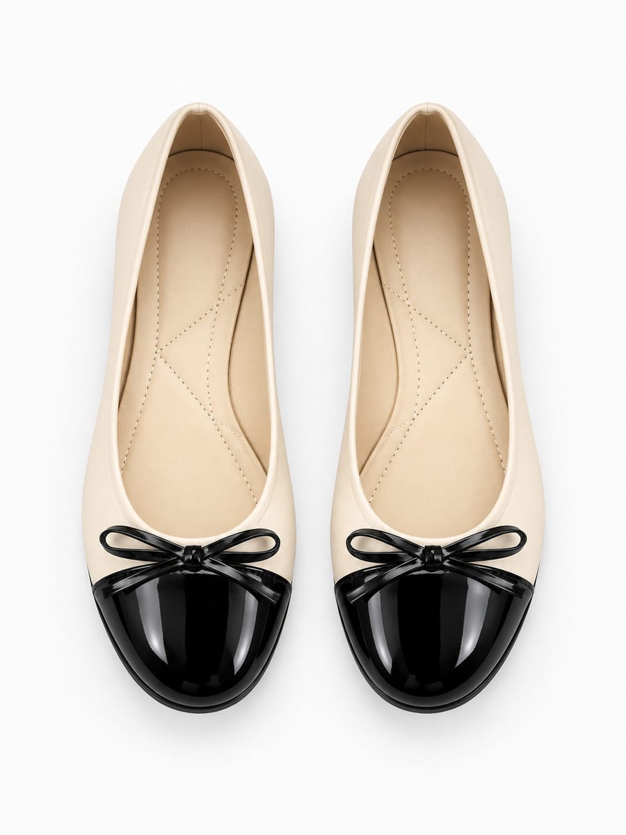 Laurence – Escarpin à nœud femme – Beige — dessus