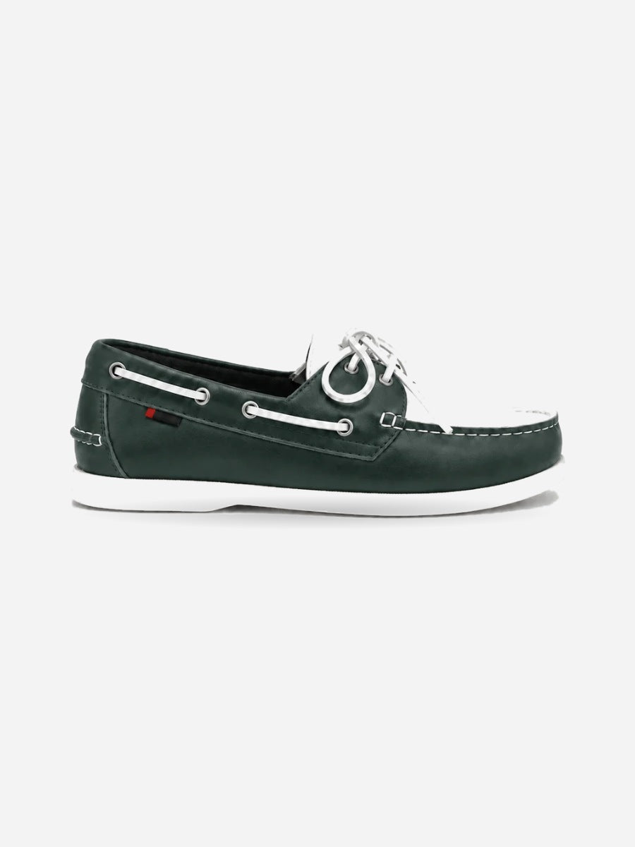 Léo – Mocassin à boucle homme – Vert — profil droit