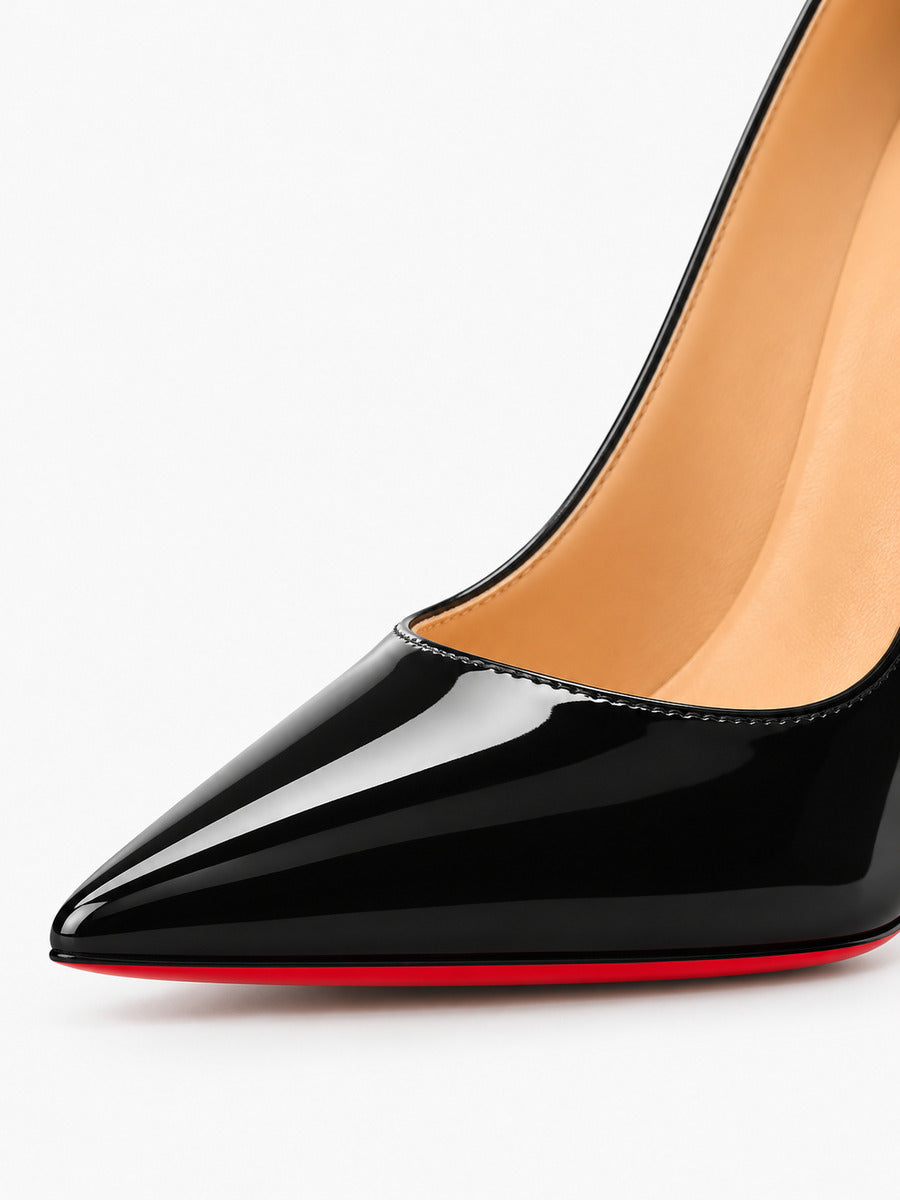Léonie – Escarpin noir à talon haut femme — détail