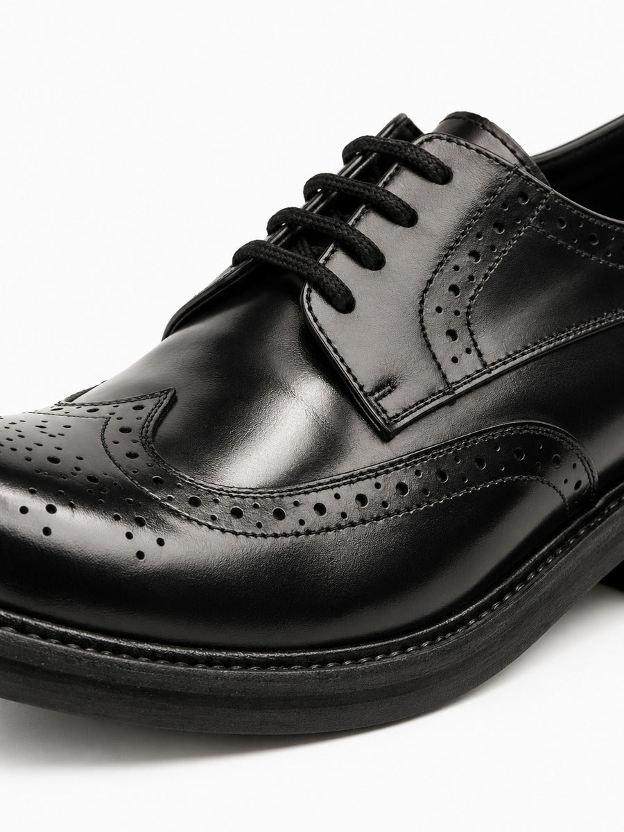Lionel – Chaussure de ville homme – Noir — détail