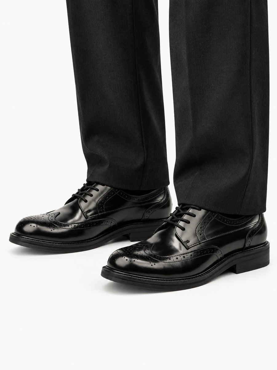 Lionel – Chaussure de ville homme – Noir — portée
