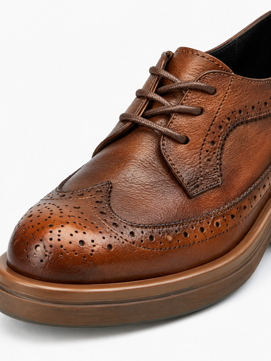 Loïc – Richelieu homme – Marron — détail