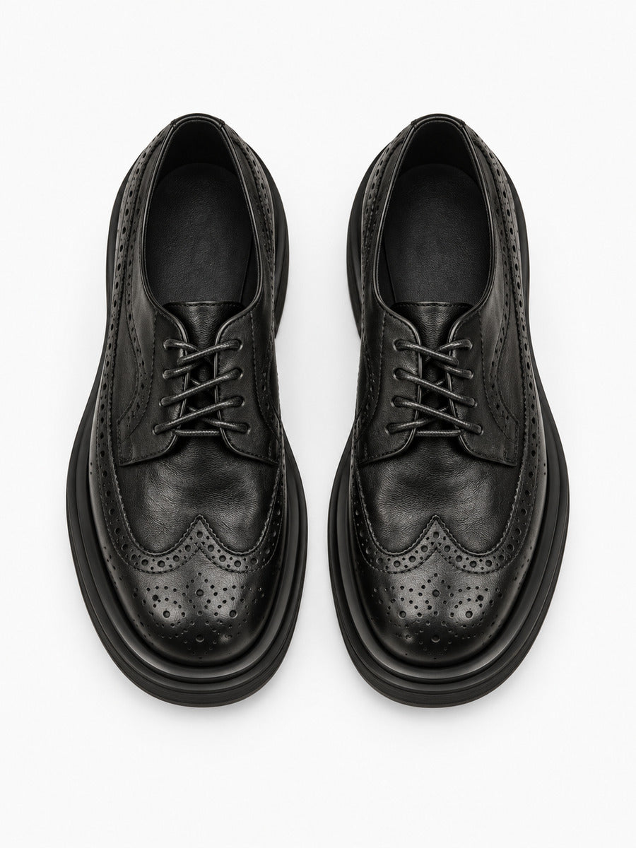Loïc – Richelieu homme – Noir — dessus