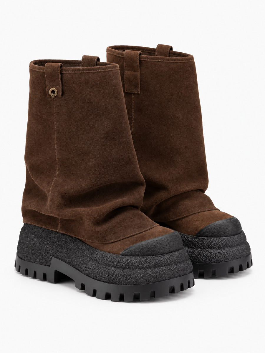 Louna – Botte cavalière à talon épais femme — paire 3/4