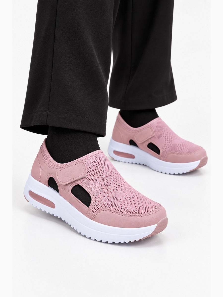 Lucia – Sandale sport femme – Rose — portée