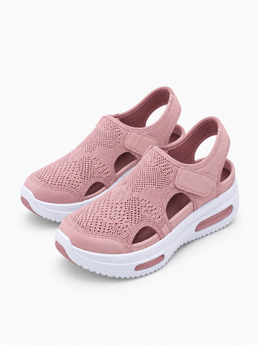 Lucia – Sandale sport femme – Rose — trois quarts