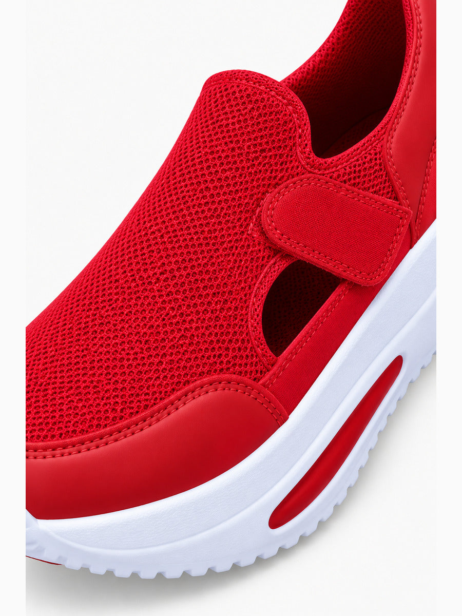 Lucia – Sandale sport femme – Rouge — détail