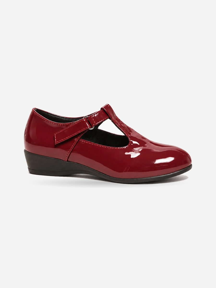 Lucie – Escarpin Mary Jane en cuir verni femme — profil droit
