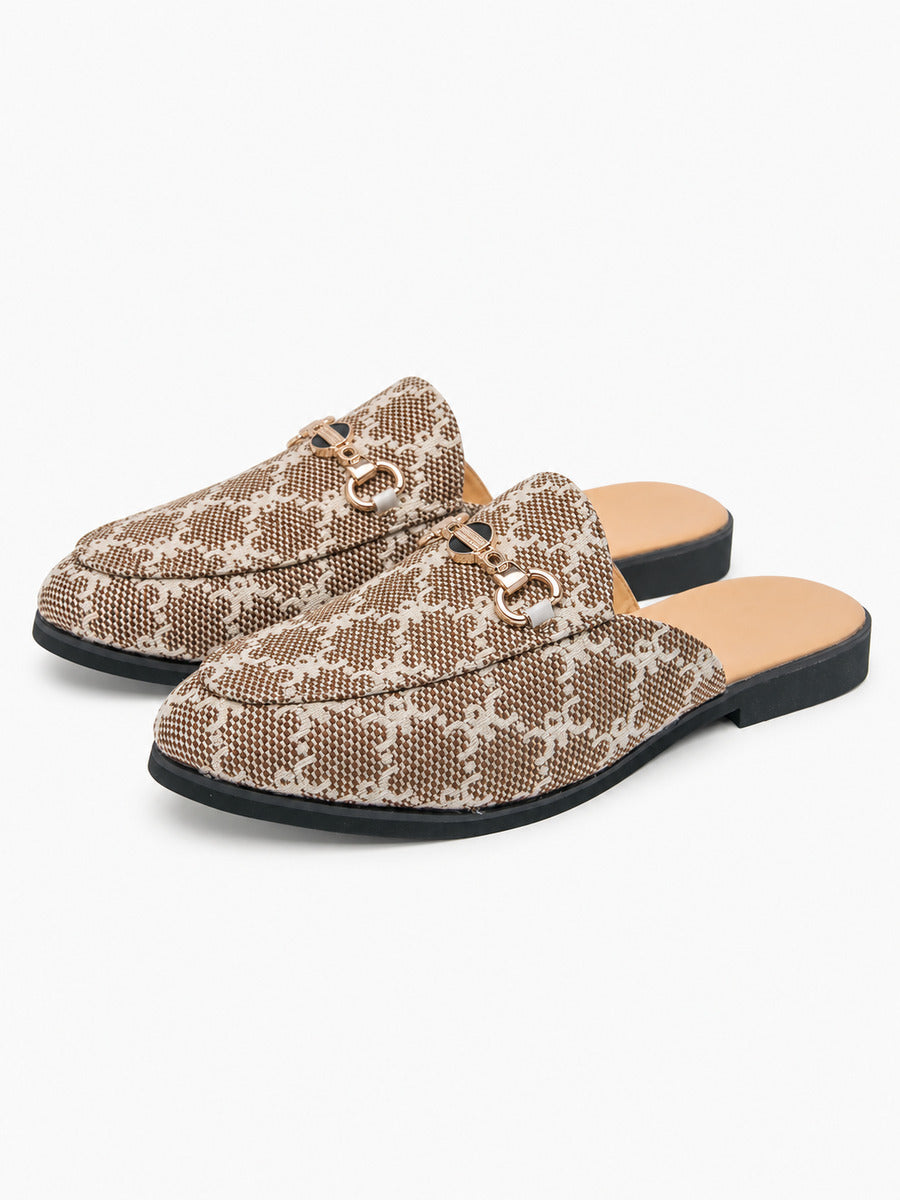 Martin – Mule demi-bout homme – Jaune — trois quarts