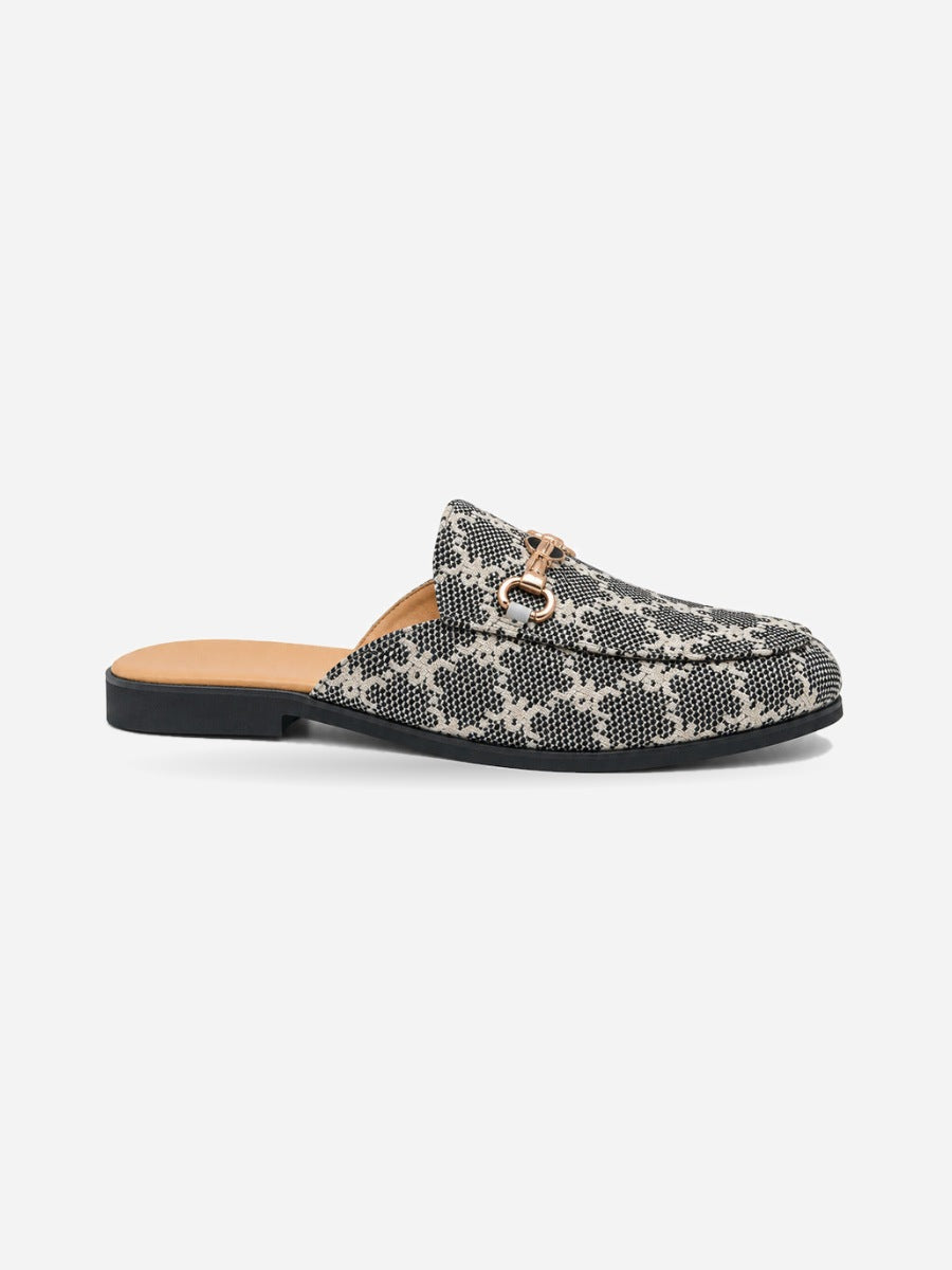 Martin – Mule demi-bout homme – Noir — profil droit