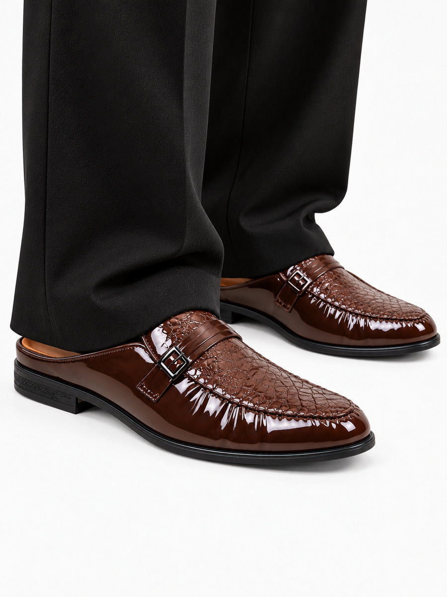 Mathieu – Mocassin classique homme – Marron — portée