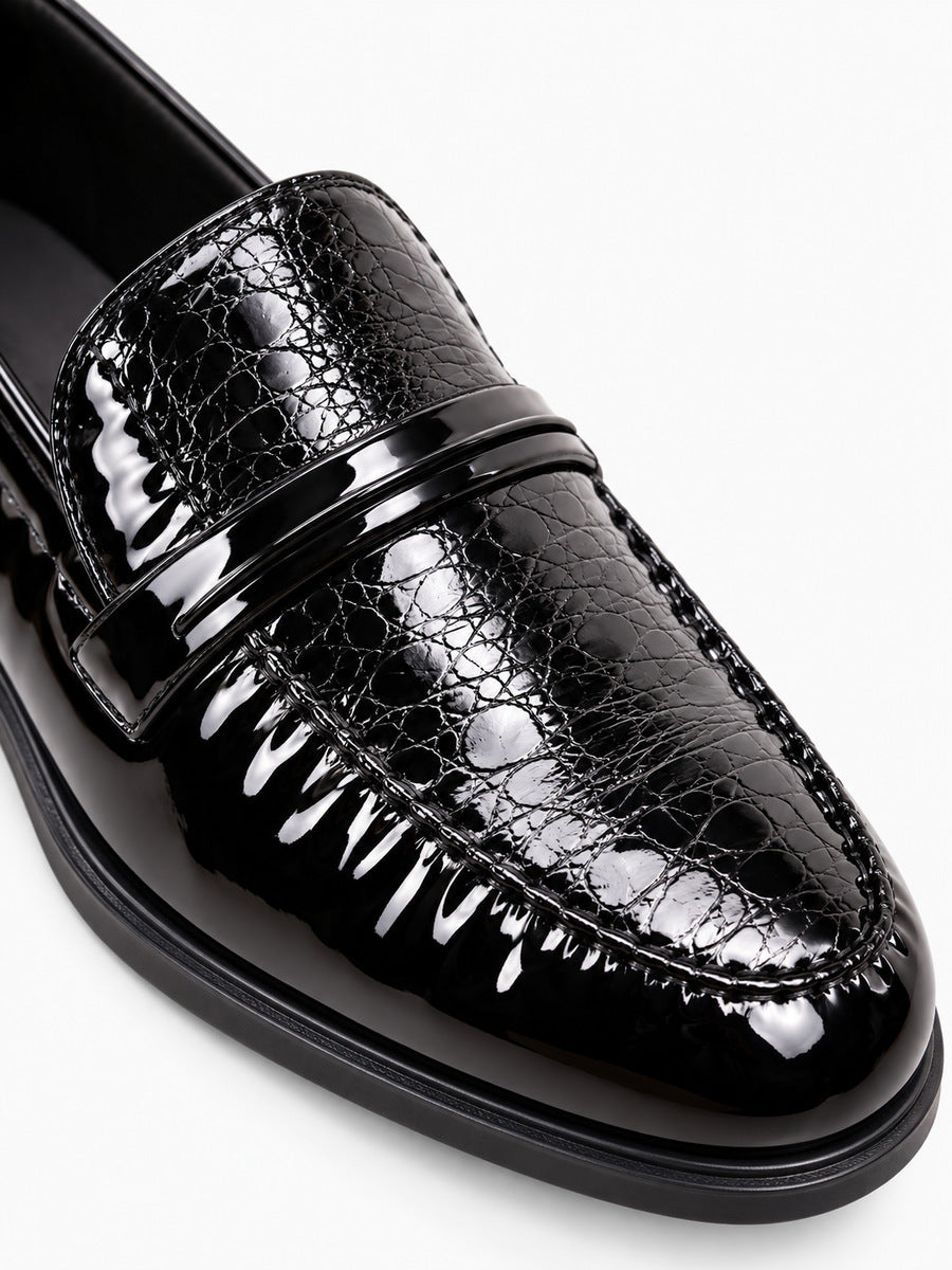 Mathieu – Mocassin classique homme – Noir — détail