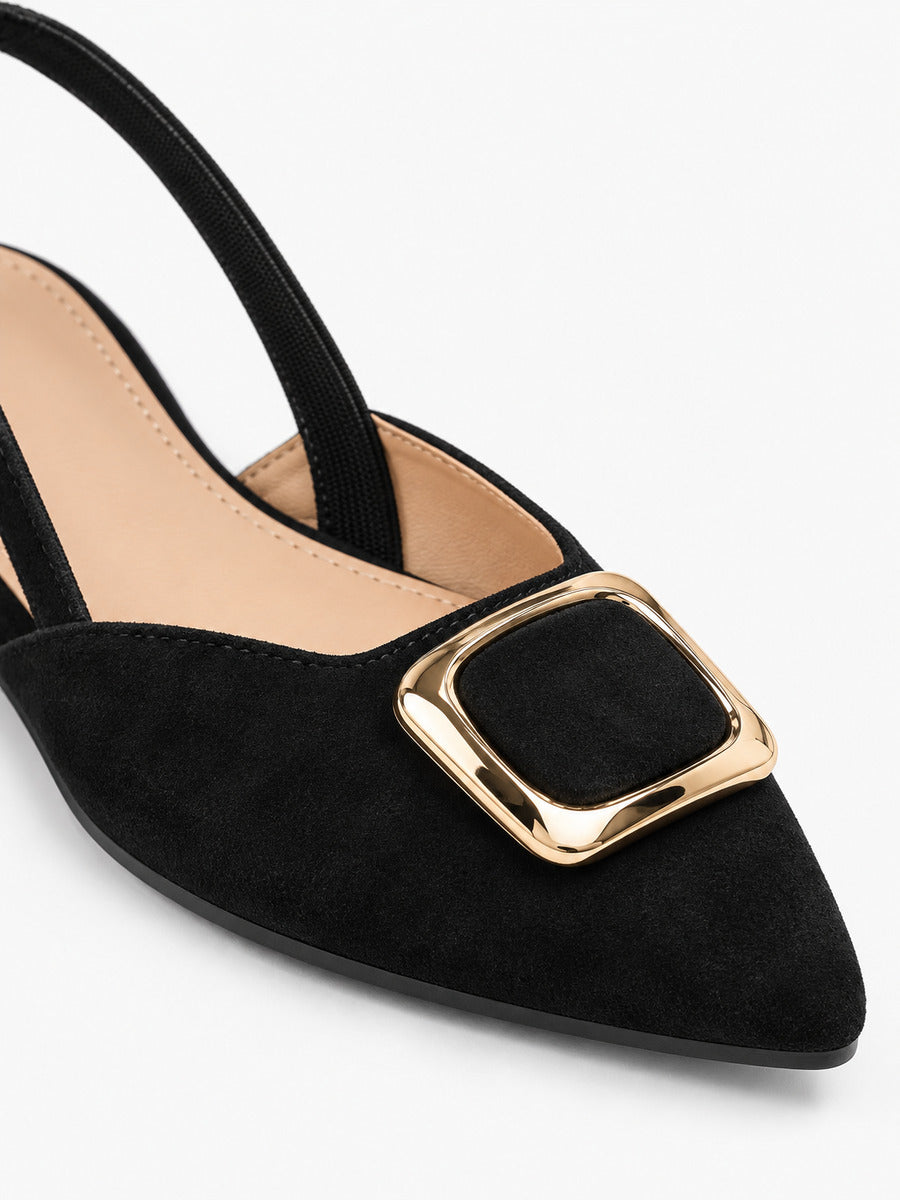 Mathilde – Sandale à boucle métallique femme — détail